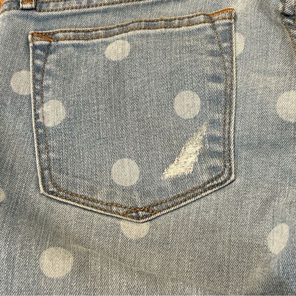 Gap 1969 Always Skinny 29” Ankle Low Rise Polka Dot Distressed Size 26 - Picture 6 of 11